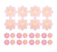 BAZEITFLOW 20pcs Disposable Floral Paper Napkins Daisy Pattern Pink and Rose Red Party Napkins for Birthday Picnic Tableware Decorative Tissue for Weddings and Everyday Use