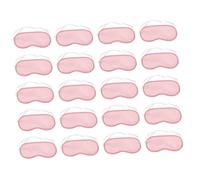 BAZEITFLOW 20pcs Disposable Polyester Eye Masks for Sleeping Lightweight Breathable Eye Covers with Elastic Bands Light Blocking Blindfolds for Travel and Rest Comfortable