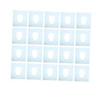 BAZEITFLOW 20pcs Disposable Portable Toilet Seat Cushions with Adhesive Fixing Points Thick Flexible Travel Toilet Mats for Home Hotel Public Restrooms Fully Sealed Hygienic Covers