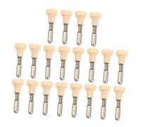 BAZEITFLOW 20pcs Door Clasp Latch Fence Gate Spring Basement Fittings Spring Release Latch Push Button Plunger Pin Pet Cage Door Catches Hardware Aluminum Alloy