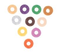 BAZEITFLOW 20Pcs Drum Cymbal Felt Pads Protective Rings for Drum Kits and Electronic Wear-resistant Percussion Accessories Suitable for Beginners Random Color