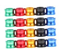 BAZEITFLOW 20Pcs Homing Pigeon Leg Bands Durable Aluminum Bird Marking Rings for Pigeons Cockatiels and Parrots Colorful Color Blue Green Easy Identification for Poultry