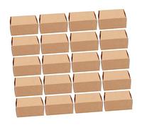BAZEITFLOW 20pcs Kraft Paper Soap Boxes for Homemade Soap Packaging Foldable Gift Boxes for Candy Jewelry Small Crafts DIY Assembly Without Tape Glue Staples Eco Friendly Kraft Packaging