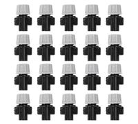 BAZEITFLOW 20pcs Mini Atomizing Nozzles for Gardening and Home Use with Hose Coupling, Pom Material, Miniature Design for Efficient Water Control and Irrigation in Greenhouses and Patios