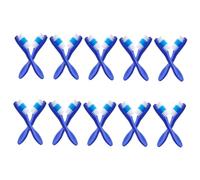 BAZEITFLOW 20pcs Mini Prison Toothbrushes with Short Handles for Safety Compact Small for Cleaning Soft Bristle Design Suitable for Correctional Facilities and Institutional Use