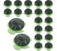 BAZEITFLOW 20pcs Mini Resin Sea Turtle Figurines Resin Tortoise Statues for Fish Tank Aquarium Micro Landscape Low Maintenance Garden Decor Symbolic Ocean Animal Ornaments