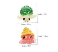 BAZEITFLOW 20pcs Miniature Animal Figurines Cute Tortoise and Pink Octopus Garden Ornaments for Indoor Outdoor Landscape Decoration Desktop Micro Fairy Garden Accessories
