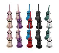 BAZEITFLOW 20PCS Mobile Phone Dust Plugs and SIM Card Ejector Pins Set, Anti-Dust Headphone Jack Protectors Compatible with Oppo, Multi-Color Earphone Port Covers for Phone Dust Prevention