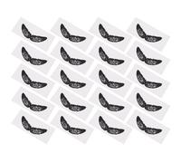 BAZEITFLOW 20pcs Nose Hair Waxing Stickers Beard Modeling Protective Stickers Black Pp Material Easy to Carry Simple Operation Beard Shaped at Home Wax Kit