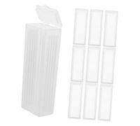 BAZEITFLOW 20PCS Plastic Microscope Slide Box Place Holder for Laboratory and Medical Use Portable Slide Storage Case Protecting Pathology and Specimen for Classroom and Research