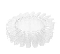BAZEITFLOW 20pcs Plastic Nail Polish Sample Wheel Oval Nail Art Display Board Tips Each for Manicure Salon for Showing False Colors