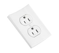 BAZEITFLOW 20pcs Realistic Power Socket Simulated Stickers Funny Prank Decals for Adults Office Wall Decoration Compact Lightweight for Group Fun and Eye Catching Laughter Inducing Art