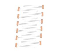 BAZEITFLOW 20pcs Weatherproof Copper Plant Labels with Two-Foot Stakes for Garden Vegetables Herbs Flowers Metal Markers for Flower Beds Balcony Boxes Rockery and Vegetable Plots