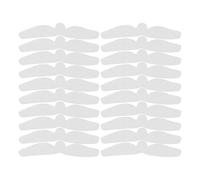 BAZEITFLOW 20pcs White Cotton Sweat Wicking Pads Breast and Tummy Liner Sweat Relief Pads for Women Skin Protection Rash Prevention under Bra Absorbent Liners for Summer
