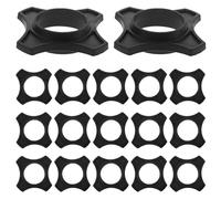 BAZEITFLOW 20pcs Wireless Microphone Protection Bands Anti-slip Shockproof Mic Protector Rings for Handheld Singing Microphones Fit for KTV Speech Stage Use