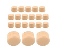 BAZEITFLOW 20pcs Wooden Flute Cork Plugs 18mm Tapered with Rounded Edges for Dizi Bamboo Flute, Airtight Seal for Instrument Maintenance and Daily Practice, Eliminating Weak Tone