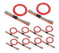 BAZEITFLOW 24 Sets Safety Walking Rope Wristband Leash in Bright Red Adjustable Anti-Lost Traction Leash for Preschool and Daycare Outdoor Activities High Visibility Safety Harness