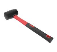 BAZEITFLOW 24oz Non-Slip Rubber Mallet Hammer with Plastic Handle, Double-Faced Installation Hammer for Flooring, Jewelry, and Craftsman Repair Tools