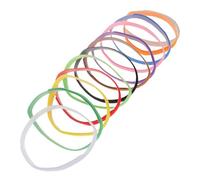 BAZEITFLOW 24pcs Adjustable Puppy Id Collars Soft Identification Bands for Newborn Puppies and Kittens Multi Colored High Visibility Lightweight Pet Collars with Adjustable Fit for Small Dogs
