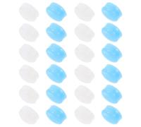 BAZEITFLOW 24pcs Silicone Earplugs for Sleeping Moldable Noise Cancelling Soft Reusable Ear Plugs 2.5g White Blue Sound Insulation Earbuds for Travel Dormitory and Noise Reduction