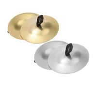 BAZEITFLOW 2pairs Belly Dance Finger Cymbals Percussion Cymbal for Traditional Music Instrument Toy Stages Performance and Practice Dancing Props