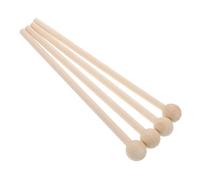BAZEITFLOW 2pairs Wooden Percussion Sticks for Tenor Drums Lightweight and Ergonomic Design for Comfortable Handling and Convenient Portability for Musicians and Performers