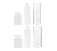 BAZEITFLOW 2pcs 15ml Vacuum Lotion Bottles Empty Cosmetic Sample Bottles Rotating Caps for Travel and Outdoor Use, Refillable Skincare Serum Containers