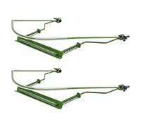 BAZEITFLOW 2pcs Adjustable Metal Harmonica Neck Brace Holder for Harps Ergonomic Neck Stand Rack for Musicians Sturdy Harp Holder in Green