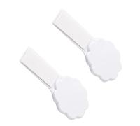 BAZEITFLOW 2pcs Anti-Touching Toilet Seat Handle Adhesive Plastic Toilet Lid Lifters for Sanitary Bathroom Use Convenient for Home Office Hotel and Public Restrooms