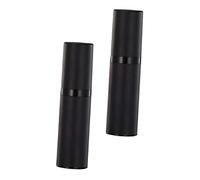BAZEITFLOW 2pcs Black Plastic Fine Mist Spray Bottles Refillable Atomizer Perfume Sprayer for Travel and Daily Use Portable Moisturizing Lotion Dispenser