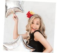 BAZEITFLOW 2pcs Cartoon French Fries Headbands Party Headwear for Adults Soft Eye-catching Food Theme Cosplay Accessories Comfortable Hair Decorations