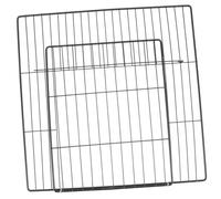 BAZEITFLOW 2pcs Cat Cage Door Panel Wire Mesh Grid Sheet 35x35cm Encrypted Flip Door Diy Pet Fence Accessories for Indoor Cats and Small Pets