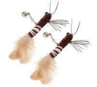 BAZEITFLOW 2pcs Cat Teaser Refills Interactive Cat Replacement Lightweight for Indoor Play Engaging Fun and Kittens