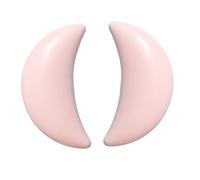 BAZEITFLOW 2Pcs Ceramic Pull Handles for Furniture Drawer Cabinet, Moon Pink Cloud-Shaped Knobs, Creative Cupboard Door Handles for Bedroom Kitchen