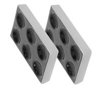 BAZEITFLOW 2pcs Ceramic Spot Plates for Laboratory Black Chemical Reaction Plates High Temperature Resistant Corrosion Scientific Experiment and Versatile for Analysis