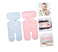 BAZEITFLOW 2pcs Cooling Seat Mat Summer Sleeping Mat for Stroller and High Chair Cushion Breathable Ice Silk Fabric for Boys