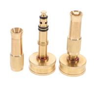 BAZEITFLOW 2pcs Copper Hose Nozzle Replacement Adjustable Garden Spray Connector Durable Wear Resistant with Leak Seal for Watering Plants and Irrigation