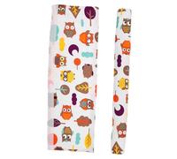 BAZEITFLOW 2pcs Cotton Stroller Handle Sleeve Replacement with Colorful Patterns Soft Breathable Pushchair Grip Covers for Diameter Walker Cart Handles Easy to Clean and Gentle Skin