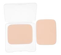 BAZEITFLOW 2pcs Dry and Wet Use Makeup Powder Puff Set Travel Case, Soft Compact Face Powder Puff for Cream and Cushion Foundation, Skin Tone E1002, Suitable for Daily Cosmetic Application