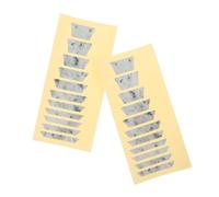 BAZEITFLOW 2pcs Durable Guitar Fretboard Stickers with Scale Mapping for Beginner Neck Markers Fit for Acoustic Electric Bass Guitars Stylish DIY Fingerboard Decals to Enhance Practice