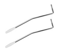 BAZEITFLOW 2pcs Electric Guitar Tremolo Arm with Threaded Bar Tip Single Tremolo Arm for Electric Guitar Chrome Whammy Bar