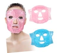 BAZEITFLOW 2pcs Face Ice Pack Cold Compress Mask and Warm Compress Eye Mask for Women Cooling Relief Eye Care Soothing Therapy and Headache