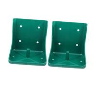 BAZEITFLOW 2pcs Farm Salt Feeder Rack for Livestock Durable PP Material Salt Brick Holder Tray for Sheep and Cattle Easy to Clean and Secure Mineral Licking Feeder