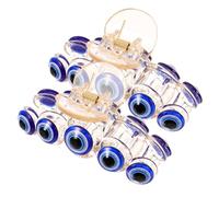 BAZEITFLOW 2pcs Five-eyed Hairpin Claw Clips Large for Thick Hair Decorative Evil Eyes Design for Women's Hair Styling Clips