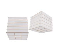 BAZEITFLOW 2pcs Foldable Square Origami Paper Lampshade Lightweight Decorative Light Cover for Pendant and Floor Lamps Modern Japanese Style Paper Lantern Shade for Home and Hotel Decor