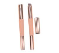 BAZEITFLOW 2pcs Gloss Wands with Cover Lip Brush Applicator Lip Brush for Lipstick Portable Silicone Double Sided Makeup Double-sided Silicone Pink