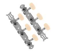 BAZEITFLOW 2pcs Guitar Tuning Pegs Metal Resin Classical Alignment String Knobs Left Right-handed Random Color Accessories for Acoustic and Electric Guitars Random Color
