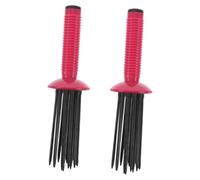 BAZEITFLOW 2pcs Hair Fluffy Curling Comb Professional Air Brush for Voluminous Curls Portable Styling Tool for Travel Anti- Design for Shaping and Blow Drying