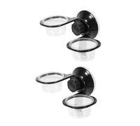 BAZEITFLOW 2Pcs Hanging Reptile Water Bowls with Deep Design for Lizards Geckos Snakes and Turtles Multi-function Food and Water Dishes with Sucker Fixation Escape-preventing Pet Feeding