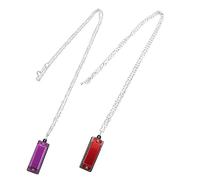 BAZEITFLOW 2Pcs Harmonica Pendant Necklace for Lightweight Musical Instrument Mouth Organ for Developing Musical Skills and Creativity